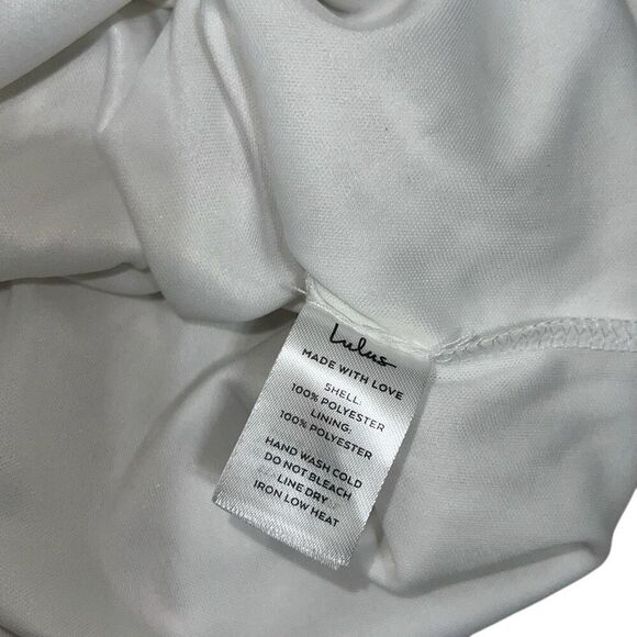 Lulu’s Madina White Sequin One-Shoulder Bodycon Mini Dress size X-Small XS - Picture 9 of 9